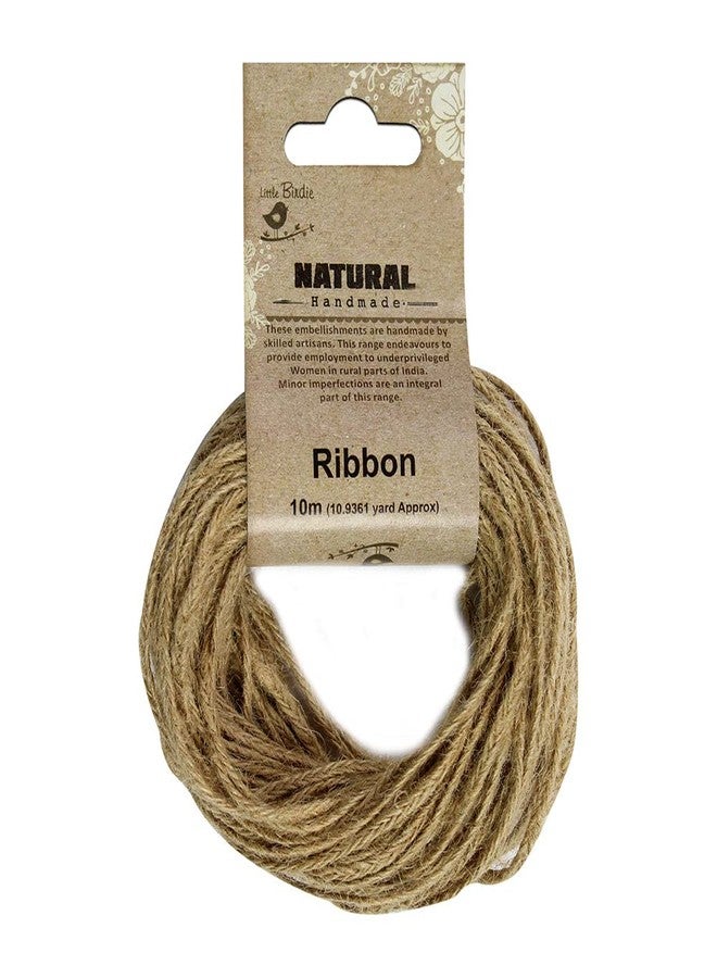 Itsy Bitsy- Jute Braided Flat Twine 10mt | Natural